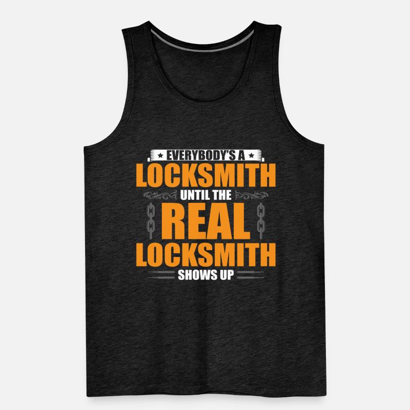 Lock Whisperer Locksmith Locksmithing Lock Picker Men's Premium Organic Tank Top