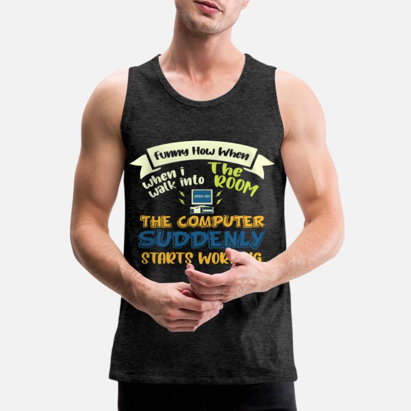 Computer Programmer for Information Technology Men's Premium Organic Tank Top