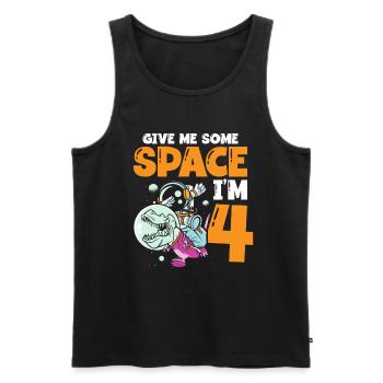 Gib Mir Etwas Platz, Ich Bin 4 Astronaut Happy - Männer Premium Bio Tank Top - Anthrazit - Vorne - AI Model Male 185 dark (185cm)