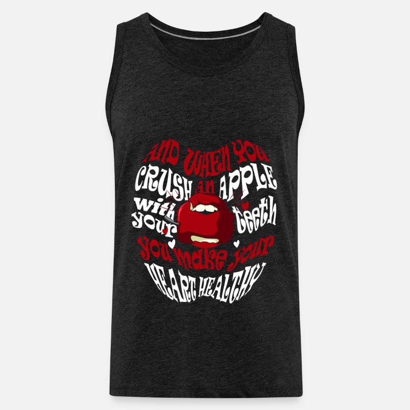 Apfelpflücker Apple Squad Obstliebhaber - Männer Premium Bio Tank Top - Anthrazit