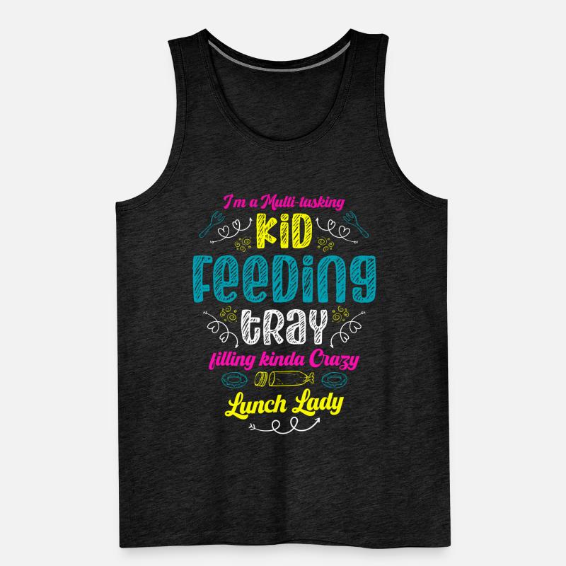 Ich Bin Ein Multitasking-kid-fütterungstablett, Männer Premium Bio Tank Top