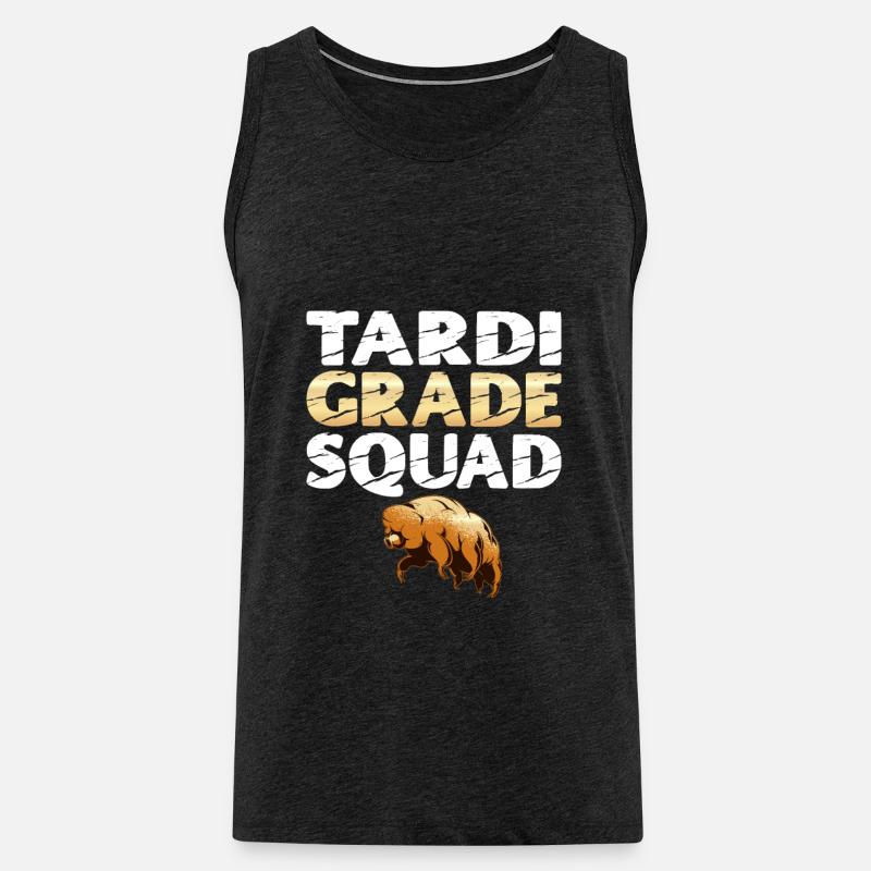 Tardigrade Squad Moss Piglet - Männer Premium Bio Tank Top - Anthrazit