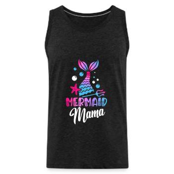 Mermaid Mama Mermaid Lovers - Débardeur bio Premium Homme - charbon - Devant - Alexander (188cm)