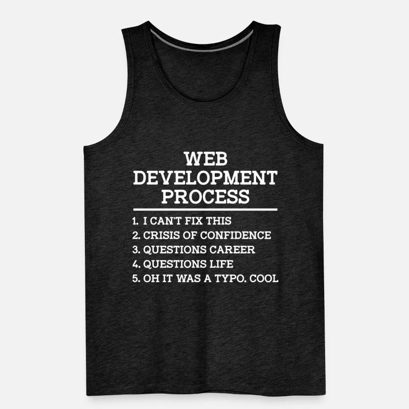 Web Developer Website Development IT Programmer Men's Premium Organic Tank Top