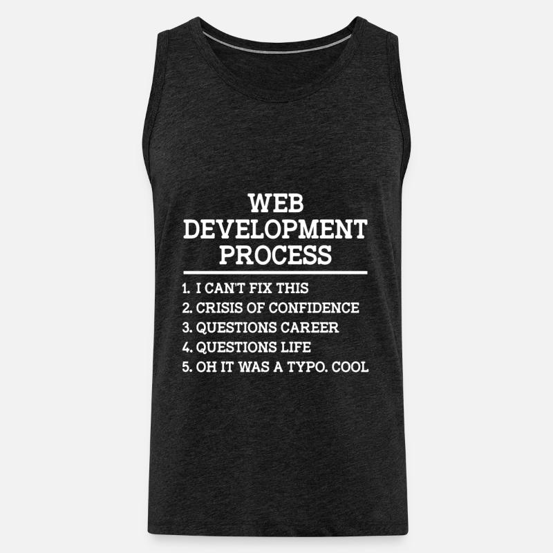 Webentwickler Website-entwicklung It-programmierer - Männer Premium Bio Tank Top - Anthrazit