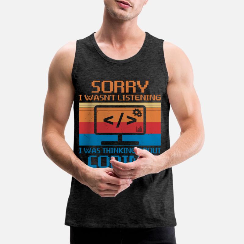 Web Developer Website Development IT Programmer Men's Premium Organic Tank Top