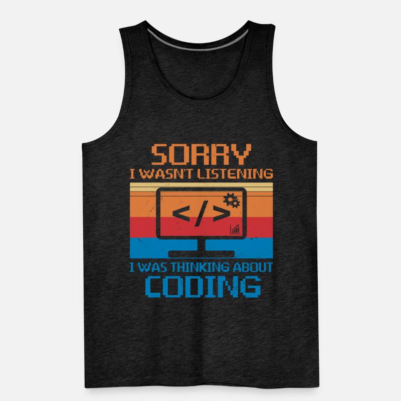 Web Developer Website Development IT Programmer Men's Premium Organic Tank Top