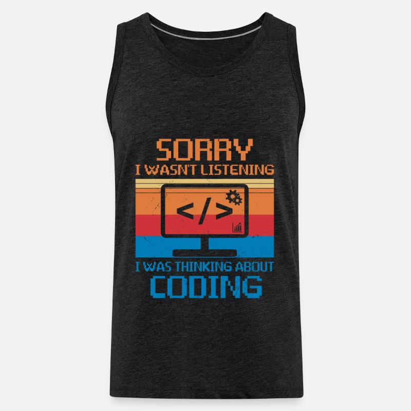 Webentwickler Website-entwicklung It-programmierer - Männer Premium Bio Tank Top - Anthrazit