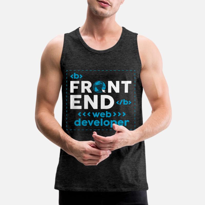 Web Developer Website Development IT Programmer Men's Premium Organic Tank Top