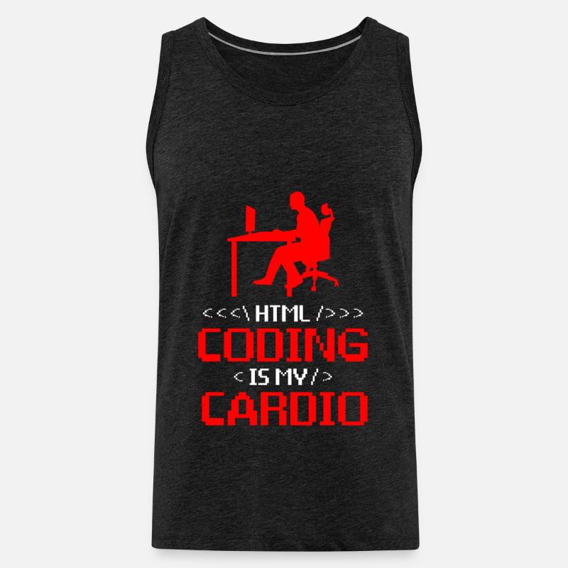 Webentwickler Website-entwicklung It-programmierer - Männer Premium Bio Tank Top - Anthrazit