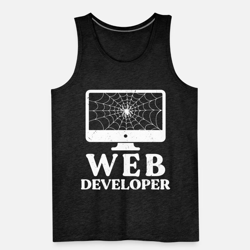 Web Developer Website Development IT Programmer Men's Premium Organic Tank Top