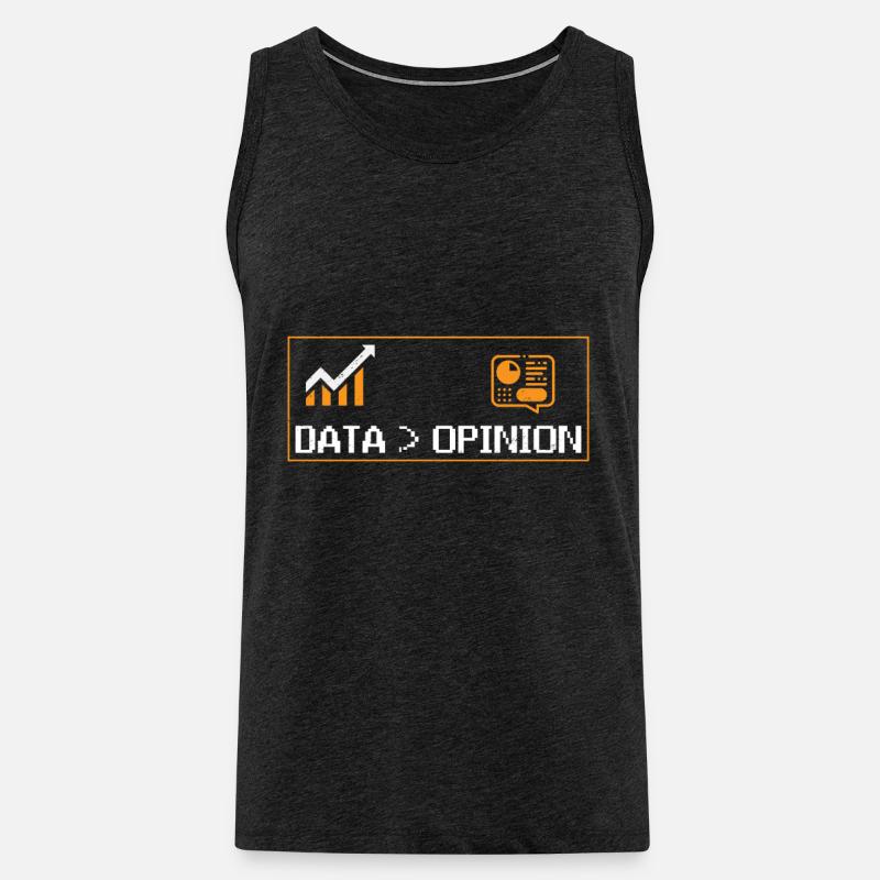 Statistik Datenanalyse Beruf Statistiker - Männer Premium Bio Tank Top - Anthrazit