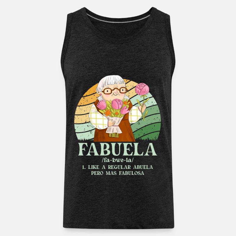Fabuela - Männer Premium Bio Tank Top - Anthrazit