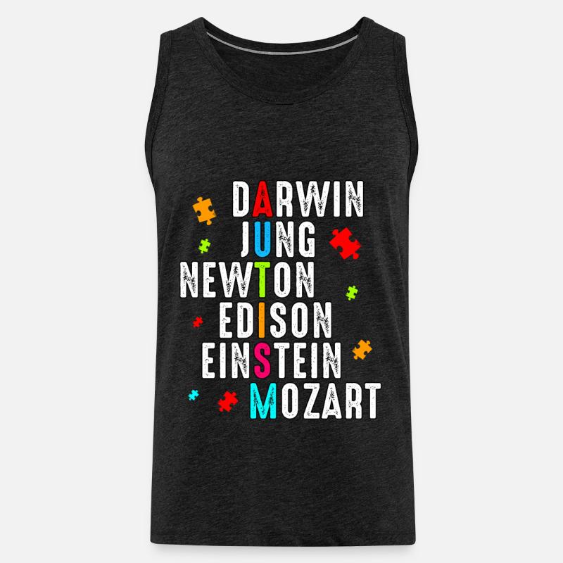 Autismus - Männer Premium Bio Tank Top - Anthrazit