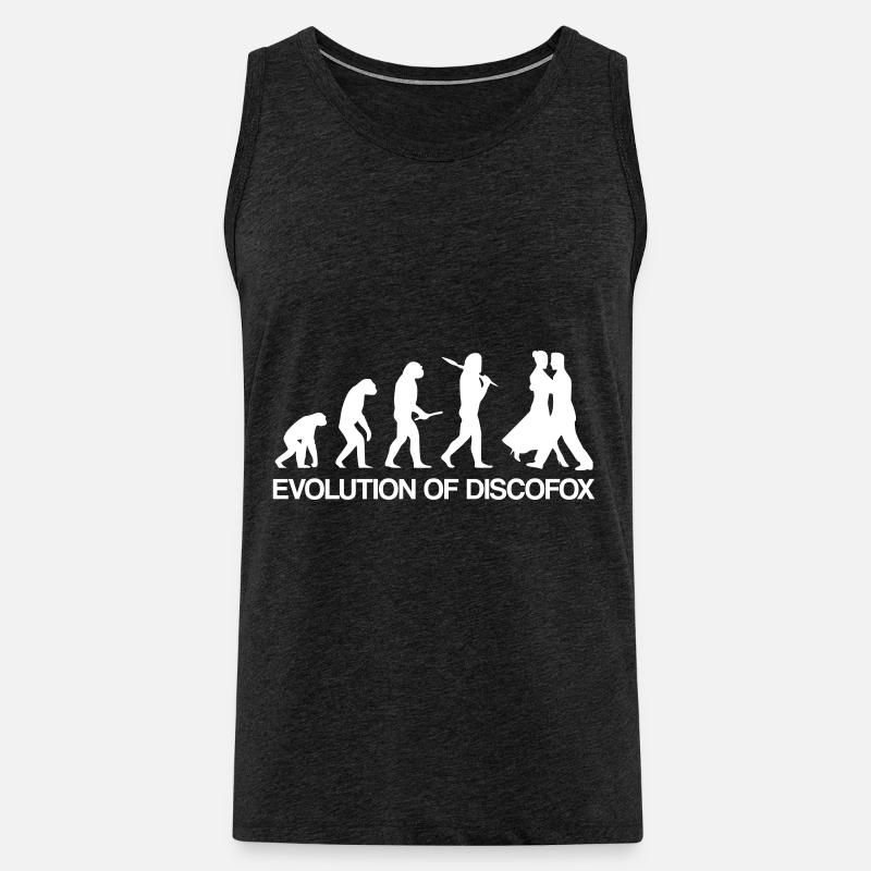 Discofox Evolution / Geschenk Idee - Männer Premium Bio Tank Top - Anthrazit