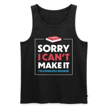 Bookworm Book Lover Literary Reading - Männer Premium Bio Tank Top - Anthrazit - Vorne - AI Model Male 185 dark (185cm)