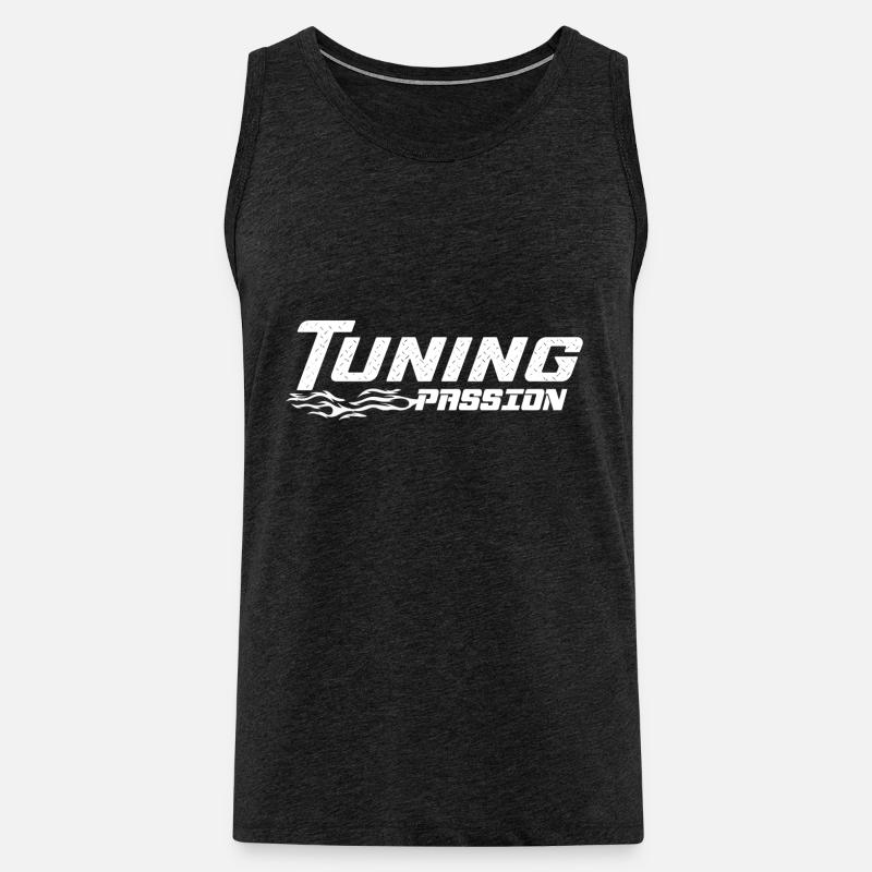 Tuning - Männer Premium Bio Tank Top - Anthrazit