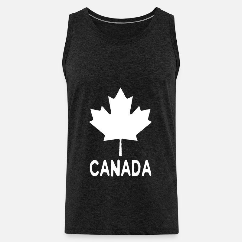 Maple Maple Leaf Canada Canada - Débardeur bio Premium Homme - charbon