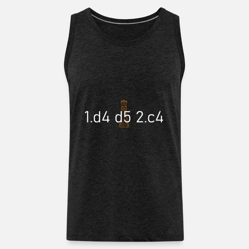 Queens Gambit - Männer Premium Bio Tank Top - Anthrazit