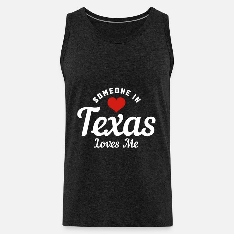 Texas - Männer Premium Bio Tank Top - Anthrazit