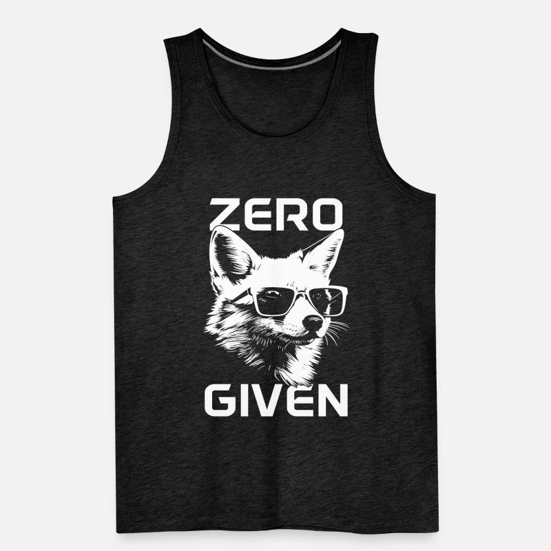 Fox Zero Fox Given Funny Men's Premium Organic Tank Top