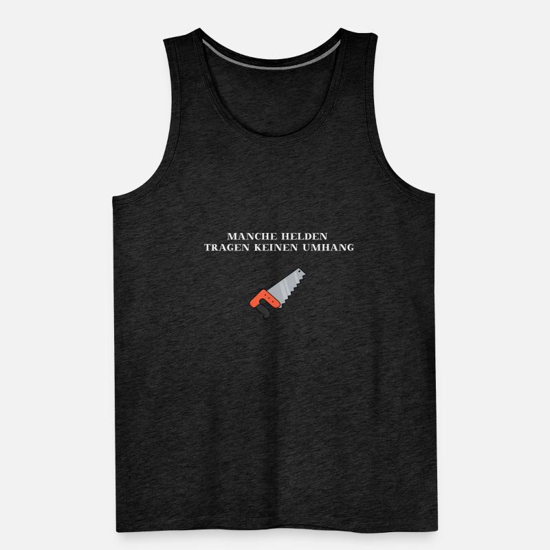 Handwerker Helden Säge Geschenkidee Männer Premium Bio Tank Top