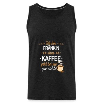 Franken Franke Fränkin Fränkisch Heimat Spruch - Männer Premium Bio Tank Top - Anthrazit - Vorne - AI Model Male 185 dark (185cm)