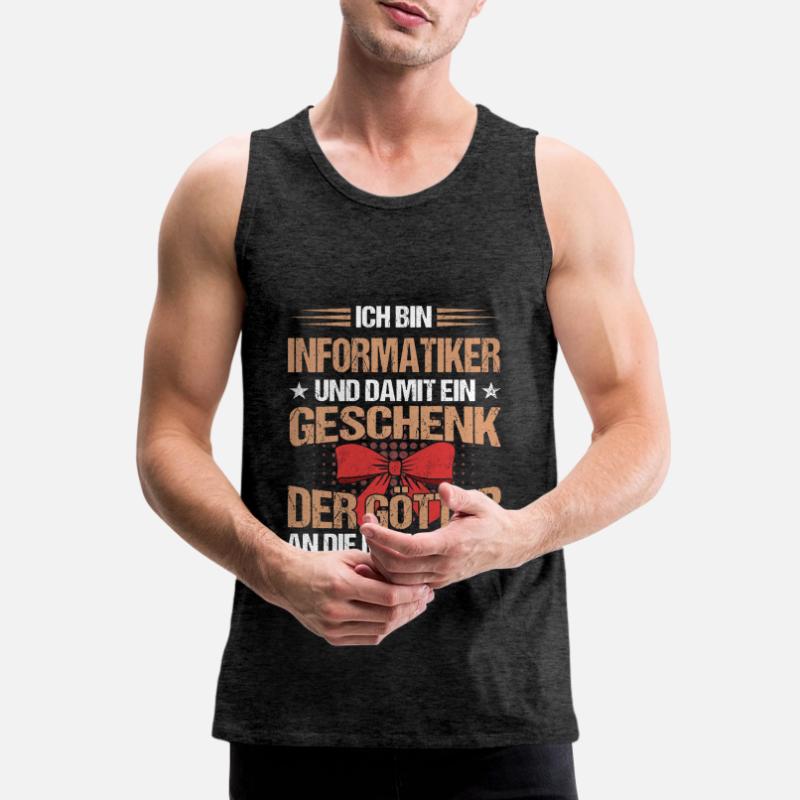 Informatiker Programmierer Informatik Spruch Männer Premium Bio Tank Top