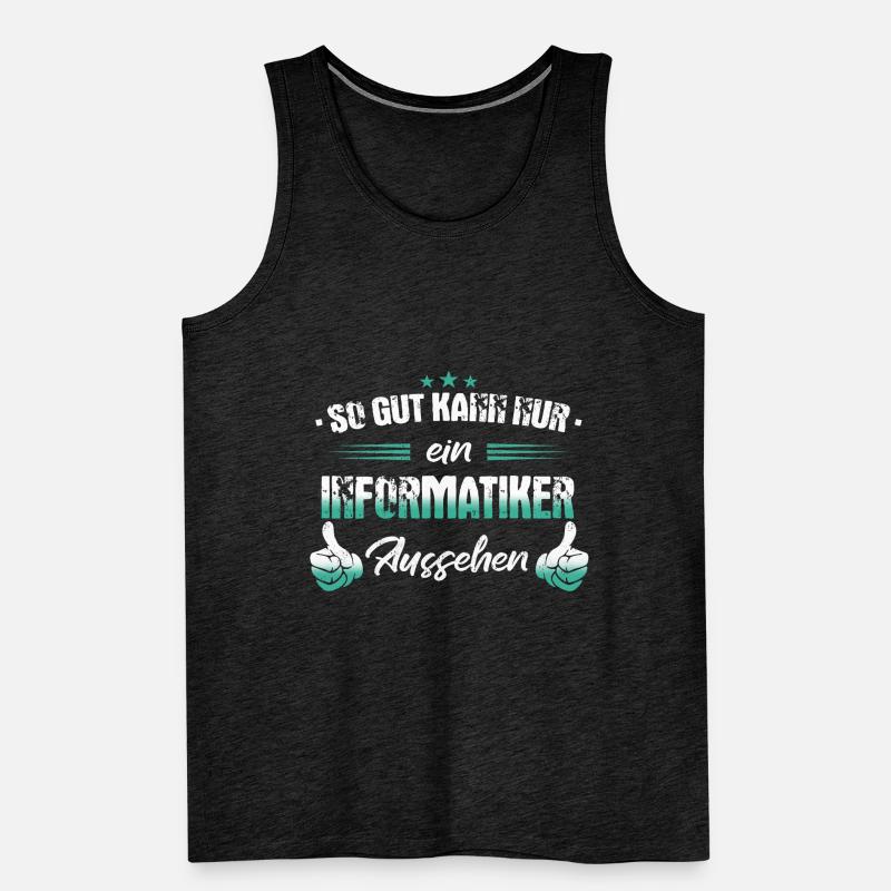 Informatiker Programmierer Informatik Spruch Männer Premium Bio Tank Top