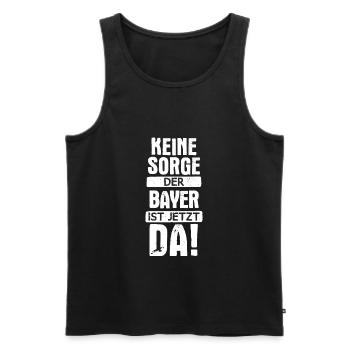 Bayern bayrisch Bayer Deutschland Heimat Spruch - Männer Premium Bio Tank Top - Anthrazit - Vorne - AI Model Male 185 dark (185cm)
