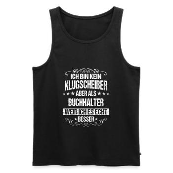 Buchhalter Buchhaltung Finanzbuchhaltung Spruch - Männer Premium Bio Tank Top - Anthrazit - Vorne - AI Model Male 185 dark (185cm)
