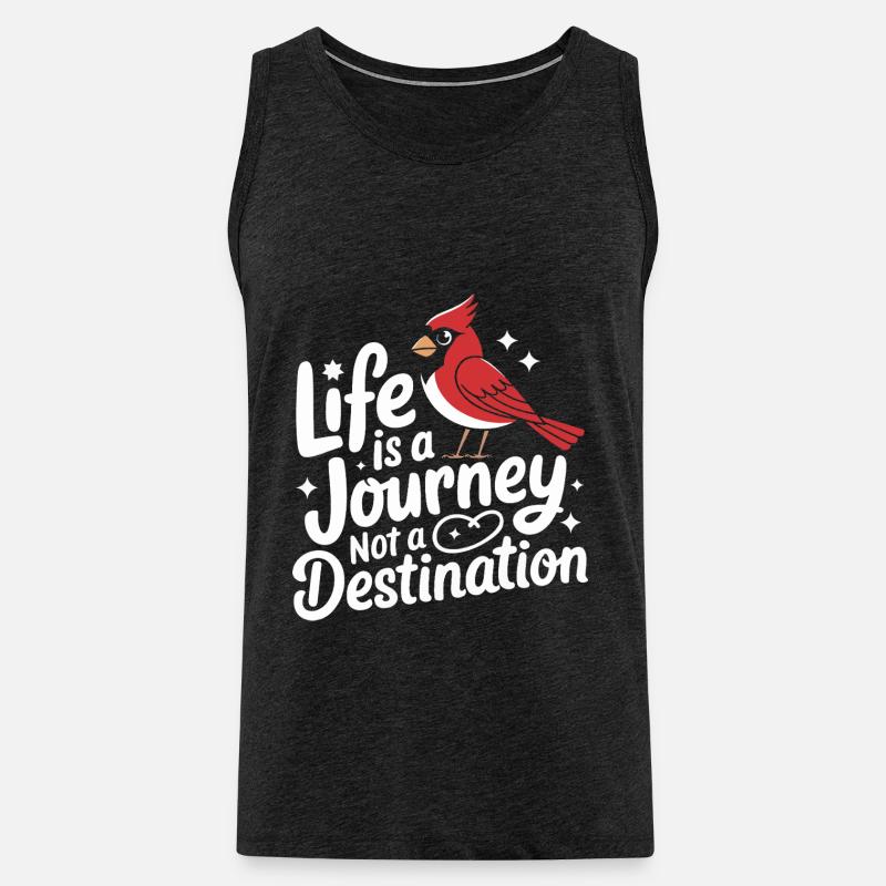 Kardinal Rotkardinal Vogel Roter Kardinal - Männer Premium Bio Tank Top - Anthrazit