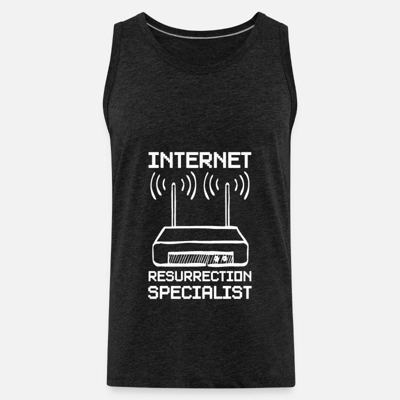 Internet Admin Informatiker - Männer Premium Bio Tank Top - Anthrazit