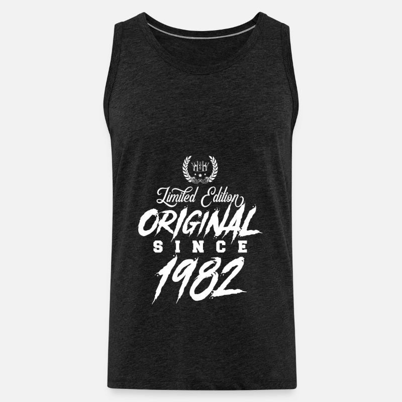 1982 limited edition - Männer Premium Bio Tank Top - Anthrazit