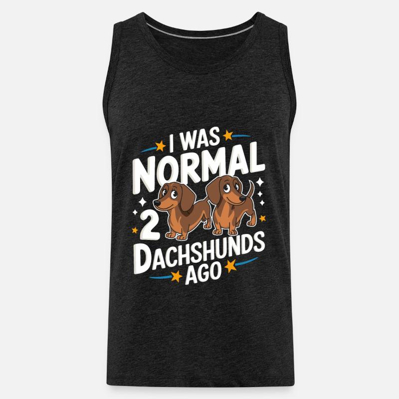 Dackel Hund - Männer Premium Bio Tank Top - Anthrazit