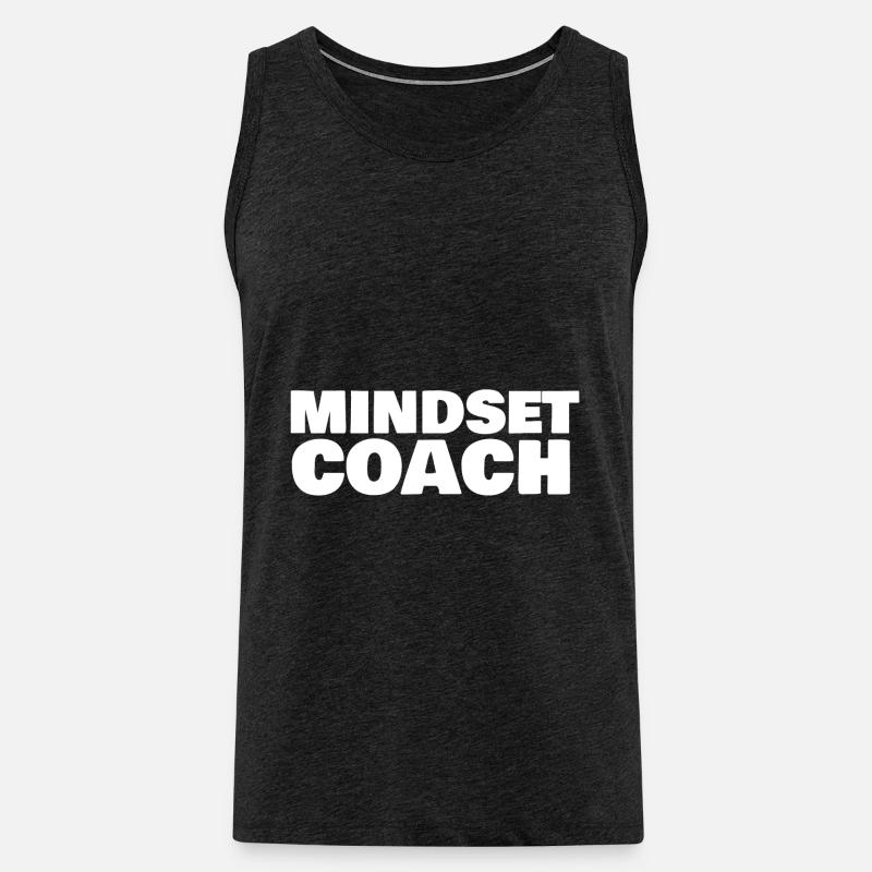 Mindset Coach - Männer Premium Bio Tank Top - Anthrazit