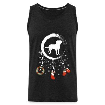 Großer Schweizer Sennenhund Weihnachten Weihnachts - Männer Premium Bio Tank Top - Anthrazit - Vorne - AI Model Male 185 dark (185cm)