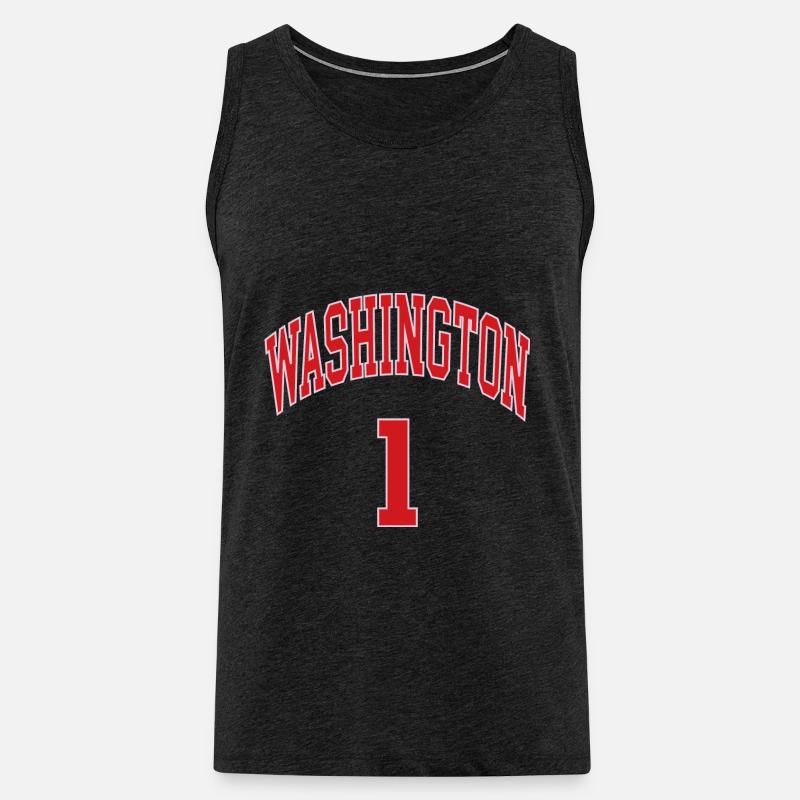 Washington 1 - Männer Premium Bio Tank Top - Anthrazit