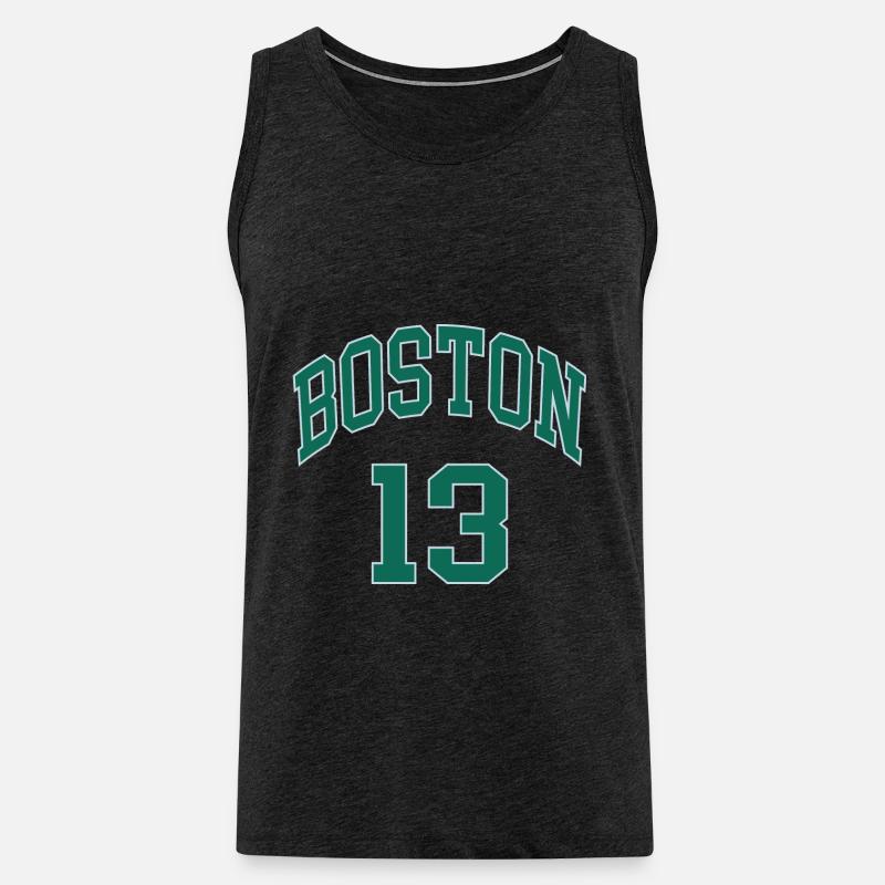 Boston 13 - Männer Premium Bio Tank Top - Anthrazit