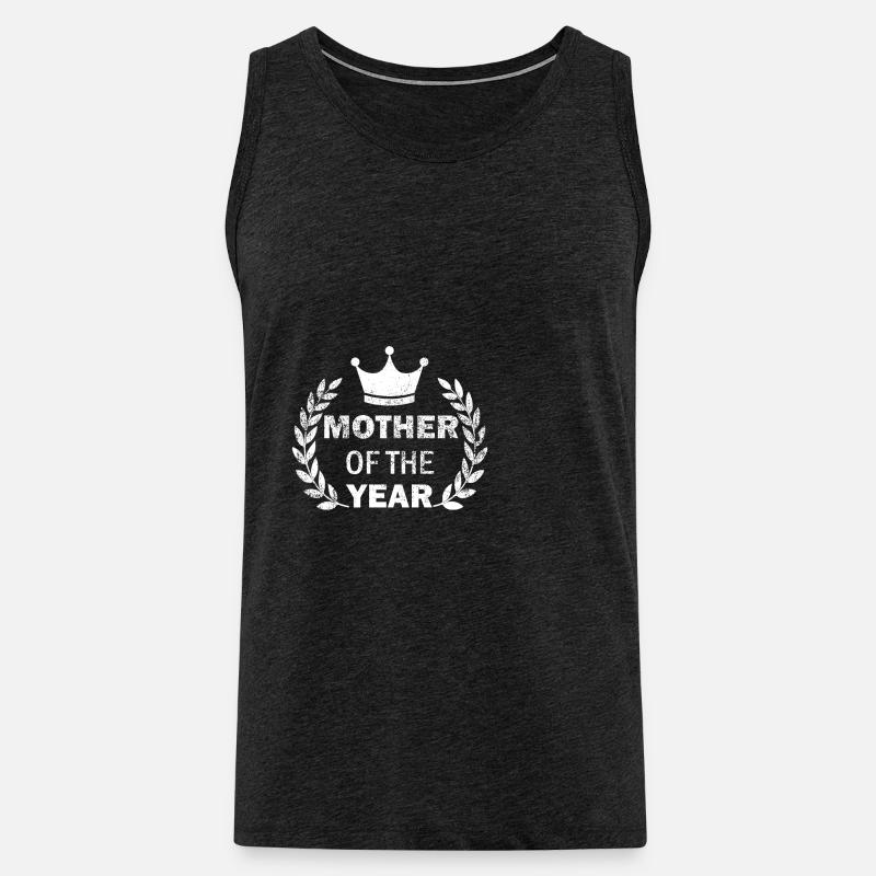 Mutter des Jahres - Männer Premium Bio Tank Top - Anthrazit