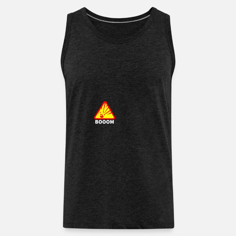 Explosion Boom - Männer Premium Bio Tank Top - Anthrazit