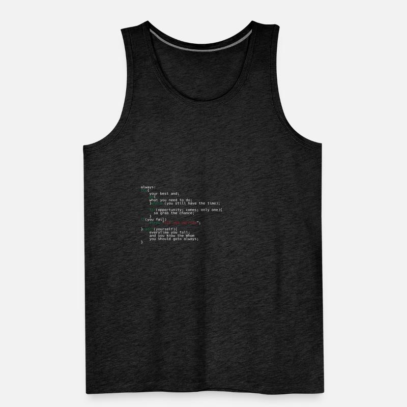 Geek Coder Men's Premium Organic Tank Top
