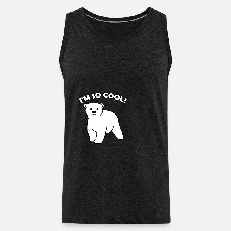Eisbär - Männer Premium Bio Tank Top - Anthrazit