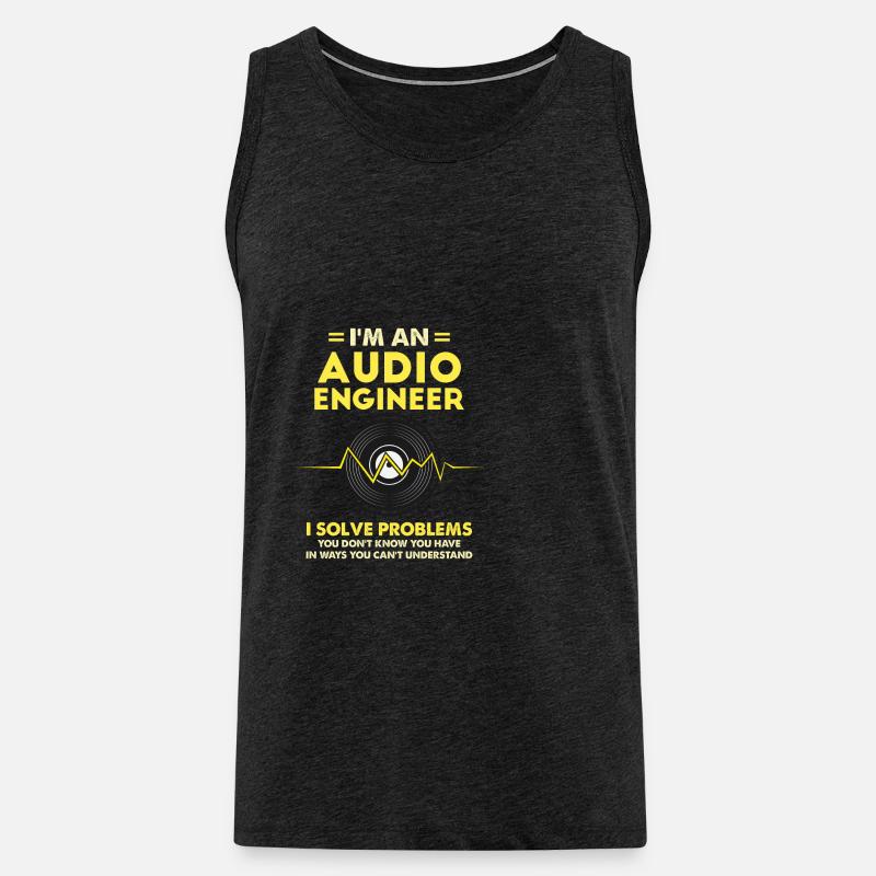 Ich bin ein Audio Engineer Gift - Männer Premium Bio Tank Top - Anthrazit
