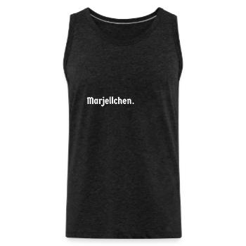 Marjellchen Ostpreußen Elch Elschaufel Geschenk - Männer Premium Bio Tank Top - Anthrazit - Vorne - Alexander (188cm)