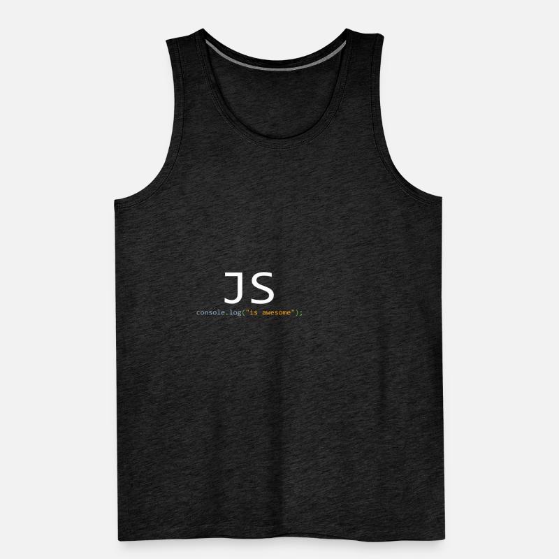 JavaScript is awesome Men's Premium Organic Tank Top