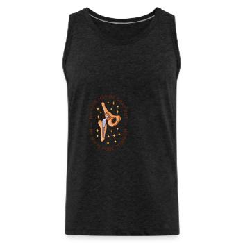 Mein Haar Mag Grau Sein, Aber Meine Hüfte Ist - Männer Premium Bio Tank Top - Anthrazit - Vorne - AI Model Male 185 dark (185cm)