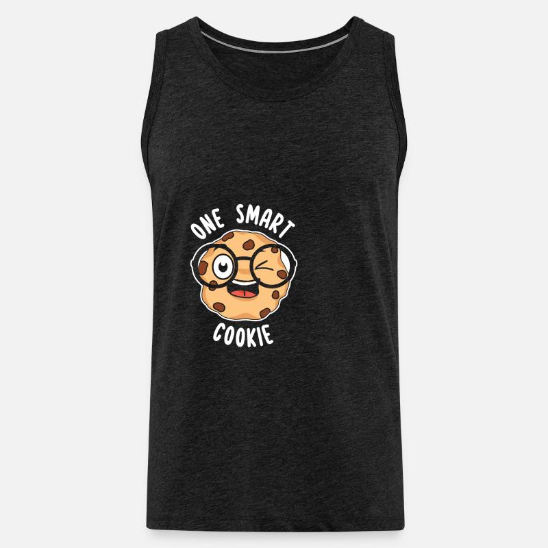 Cookie Smart - Männer Premium Bio Tank Top - Anthrazit