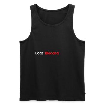 Code Blooded Programmer Coding Computer Science - Männer Premium Bio Tank Top - Anthrazit - Vorne - Alexander (188cm)