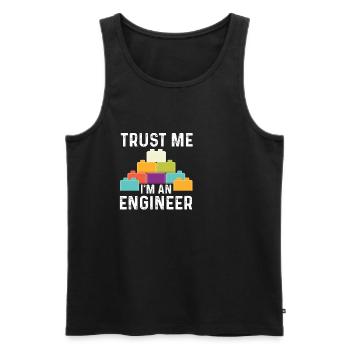 Funny I'm An Engineer - Männer Premium Bio Tank Top - Anthrazit - Vorne - AI Model Male 185 dark (185cm)